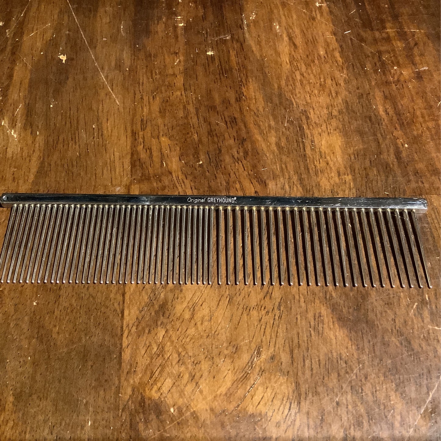 Comb, original SILVER large greyhound