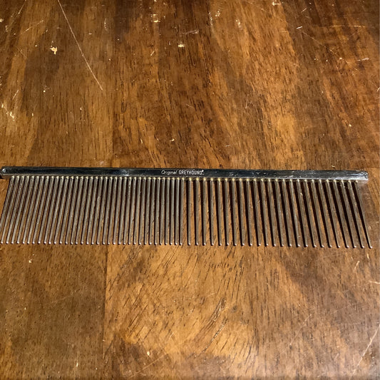 Comb, original SILVER large greyhound